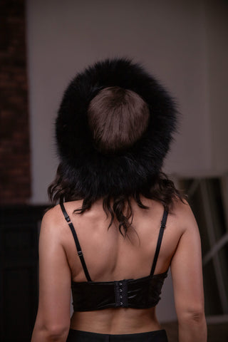 Saga Blue Fox Fur Headband – Warm & Cozy Luxury Headband