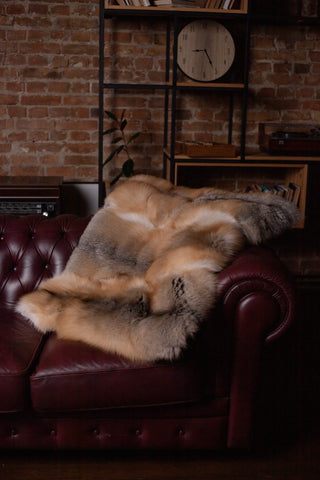 Golden Island Fox Fur Compact Blanket