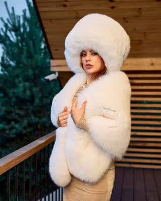 Saga Blue Fox Fur Hat 'Mahno'