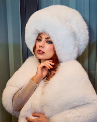 Saga Blue Fox Fur Hat 'Mahno'