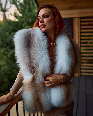 Exclusive Saga Island Fox Fur Wrap