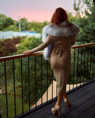 Exclusive Saga Island Fox Fur Wrap