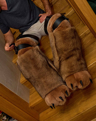 Tall Saga Blue Fox & Rex Rabbit Bear Claw Decorative Boots