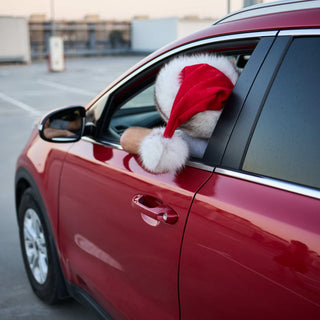 Saga Blue Fox Fur Trimmed Santa's Hat