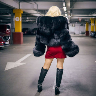 Saga Blue Fox 6-in-1 Transformable Fur Coat