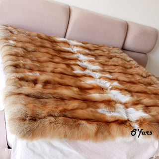 Red Fox Fur Blanket