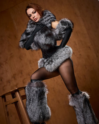Silver Fox Fur Set – Luxury Collection for True Fur Lovers