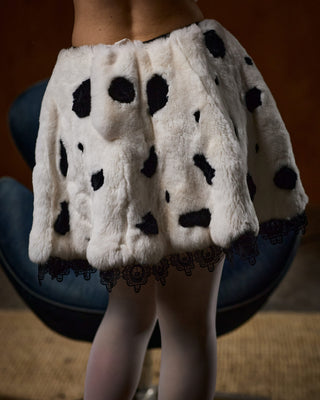 Rex Rabbit Fur Dalmatian Cosplay Set