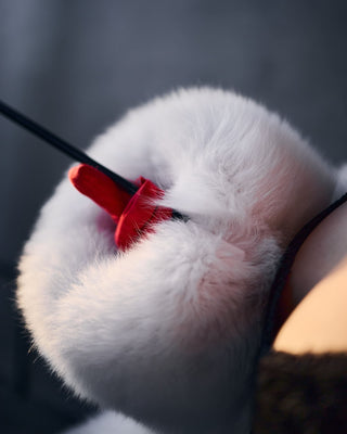 Arctic (Albino) Fox Fur Long Coat 'Cruella'