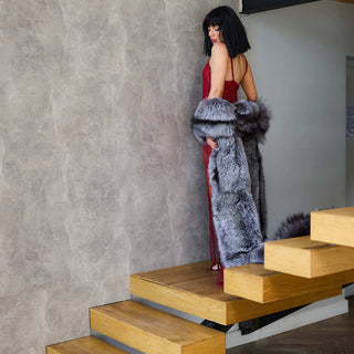 Extra-Long Local Farmed Silver Fox Fur Wrap – 4.5 m Statement Fur Wrap