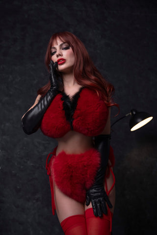 Saga Blue Fox Fur Bra "Double Color"