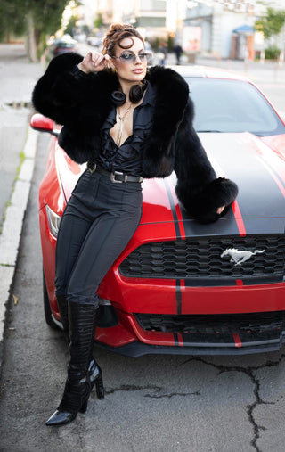 The Madison Saga Blue Fox Jacket