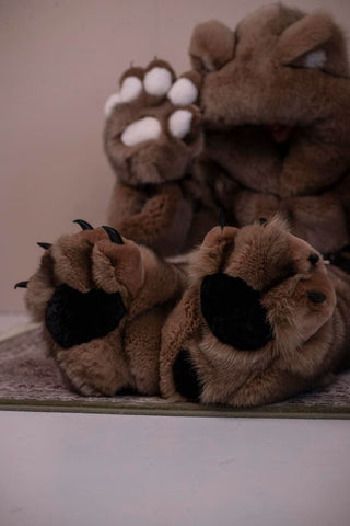 Tall Saga Blue Fox & Rex Rabbit Bear Claw Decorative Boots