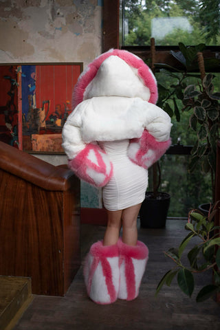 Candy Fox Fur Coat