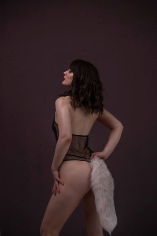 Fox Fur Detachable Tail/Butt Plug - Short