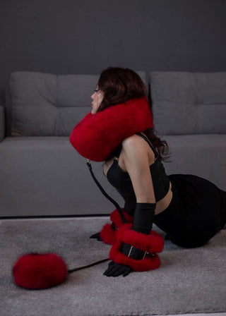 Full-Fur Muff Collar "Puffy Donat"