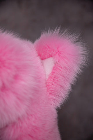 Saga Blue Fox Fur Animal Hat with Ears 'Foxie'