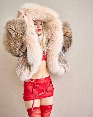 Lynx & Arctic Fox Fur Short Coat