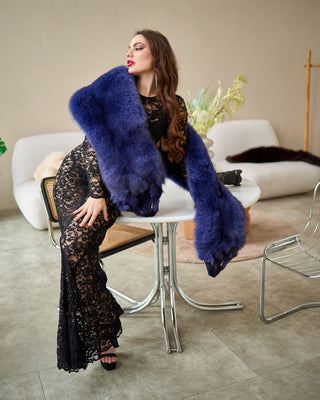 Saga Blue Fox Fur Wrap “A Bit of Wilderness”