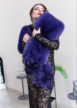 Saga Blue Fox Fur Wrap “A Bit of Wilderness”