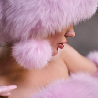 Saga Blue Fox Fur Hat 'Mahno'