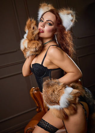 Giant Red Fox Furry Paws