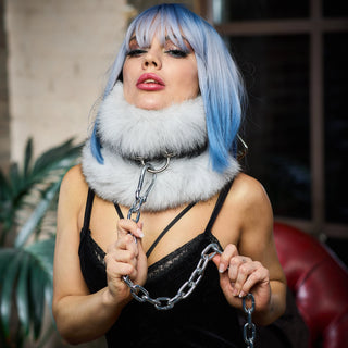 Blue Fox Fur Collar 'Dream Keeper'