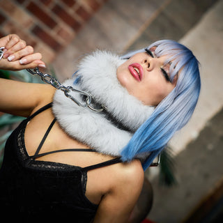 Blue Fox Fur Collar 'Dream Keeper'