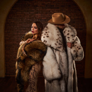 Huge Raccoon Fur Wrap