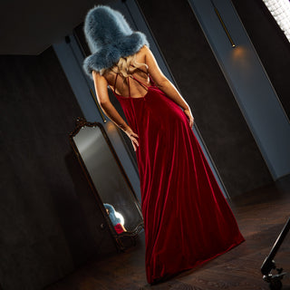 Blue Fox Fur Hood 'Escape'