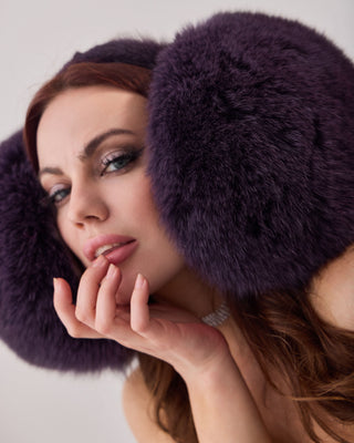 Giant Fox Fur Earmuffs