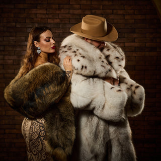 Huge Raccoon Fur Wrap