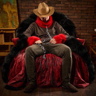 Blue Fox Fur Collar 'Dream Keeper'