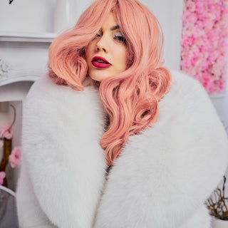 Snow White Saga Fox Fur Coat 'Rafaello Candy' with 2 Length Options
