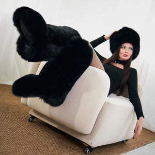 Saga Blue Fox Fur Hat 'Mahno'
