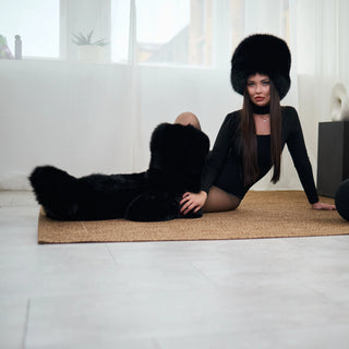 Saga Blue Fox Fur Hat 'Mahno'