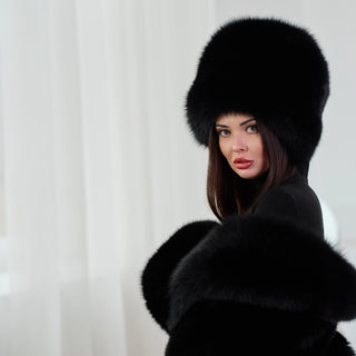 Saga Blue Fox Fur Hat 'Mahno'
