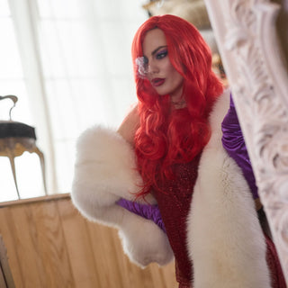 Enchanting Snow White Fox Fur Wrap – Luxury Statement Fur Stole