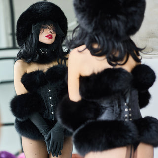 Blue Fox Fur Collar 'Dream Keeper'