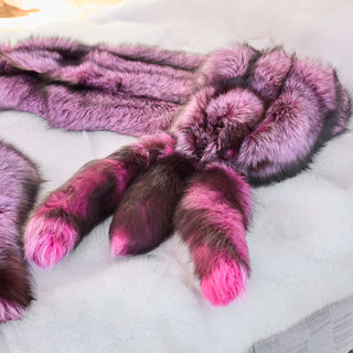 Saga Silver Fox Fur Stole-Coat 'Kitsune'