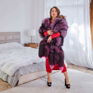 Saga Silver Fox Fur Stole-Coat 'Kitsune'