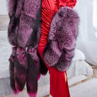 Saga Silver Fox Fur Stole-Coat 'Kitsune'