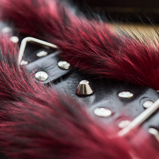 Silver Fox Fur Restraint Set