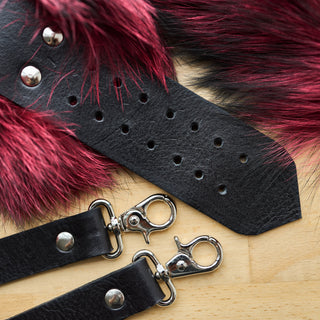 Silver Fox Fur Restraint Set