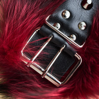 Silver Fox Fur Restraint Set