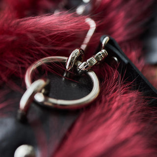 Silver Fox Fur Restraint Set