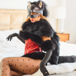 Leather Mask Set 'Foxy'