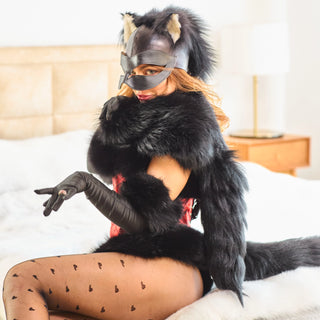 Leather Mask Set 'Foxy'