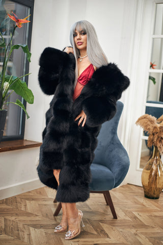 Blue Fox Fur Coat 'The Party Queen'