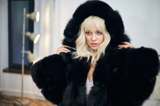 Blue Fox Fur Coat 'The Party Queen'